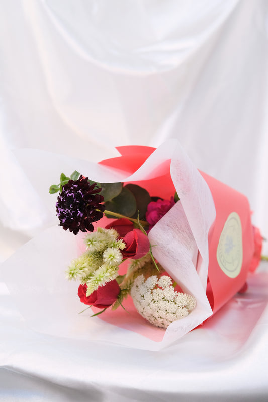 Mini Silvestra en tonos rojos